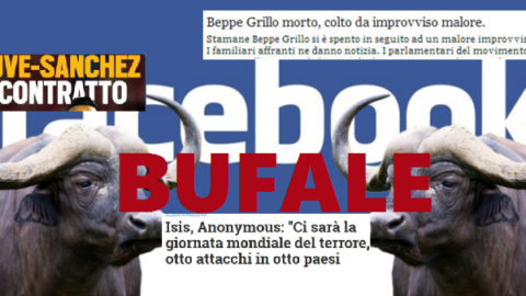 Notizie poco attendibili che circolano in rete